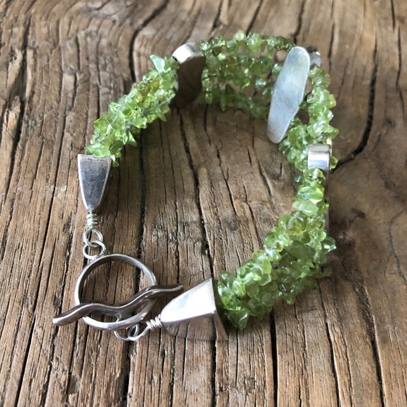 JAY KING DTR Peridot Chip & Silver Bracelet - Picture 2 of 6